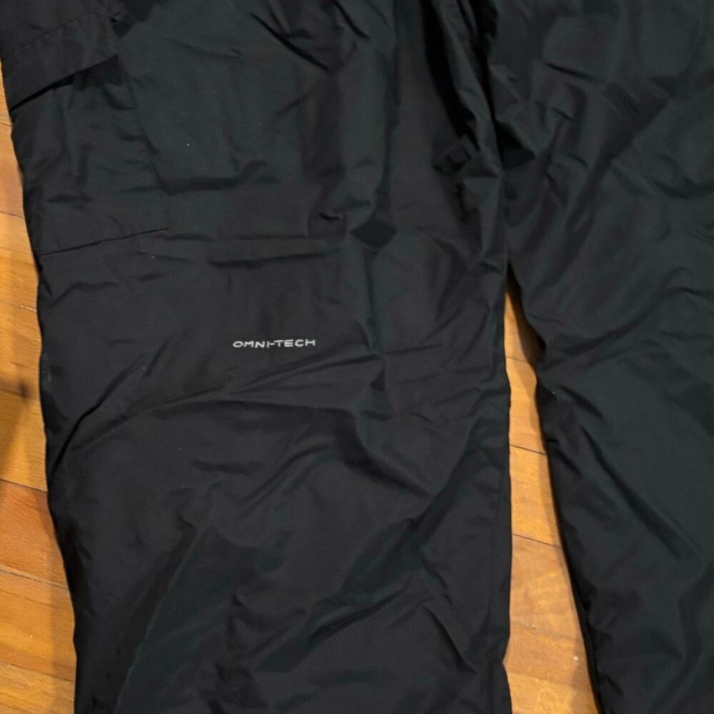 Columbia Men’s Size XXL Omni Tech Insulated Ski Pants Snow Waterproof Black - Picture 3 of 6